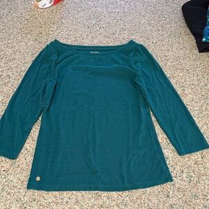 Lilly Pulitzer Teal Long Sleeve Top